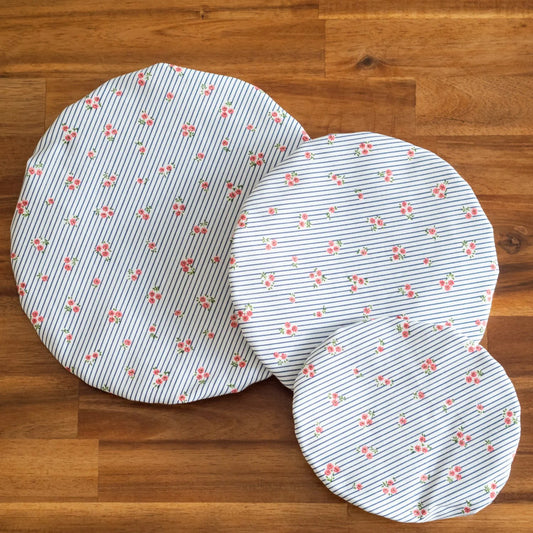 Charlotte / couvre-plat en tissu bio "Marina"