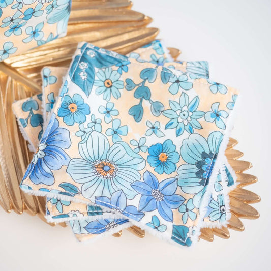Coton lavable réutilisable en tissu et panier Frenchy - L'Atelier de July