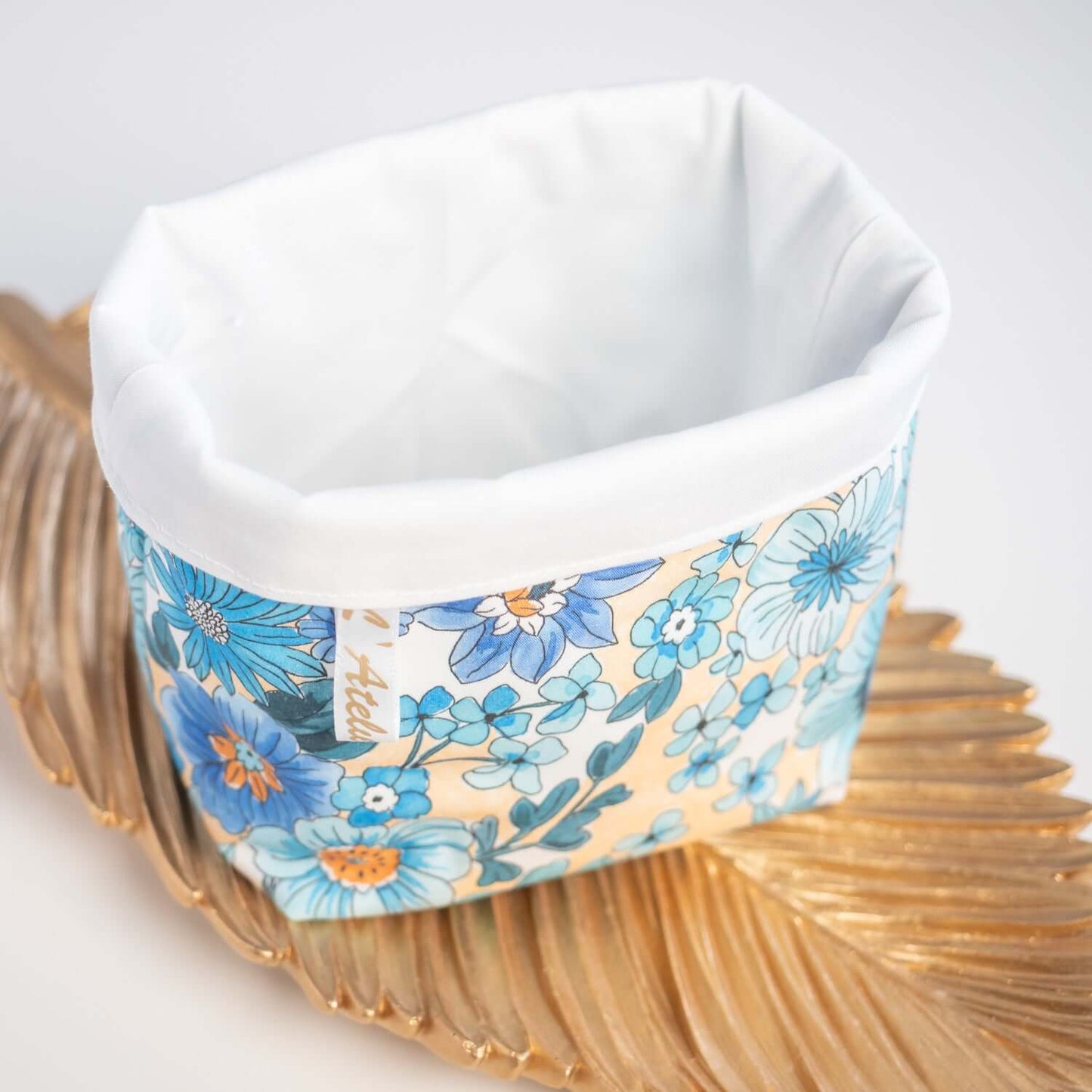 Coton lavable réutilisable en tissu et panier Frenchy - L'Atelier de July