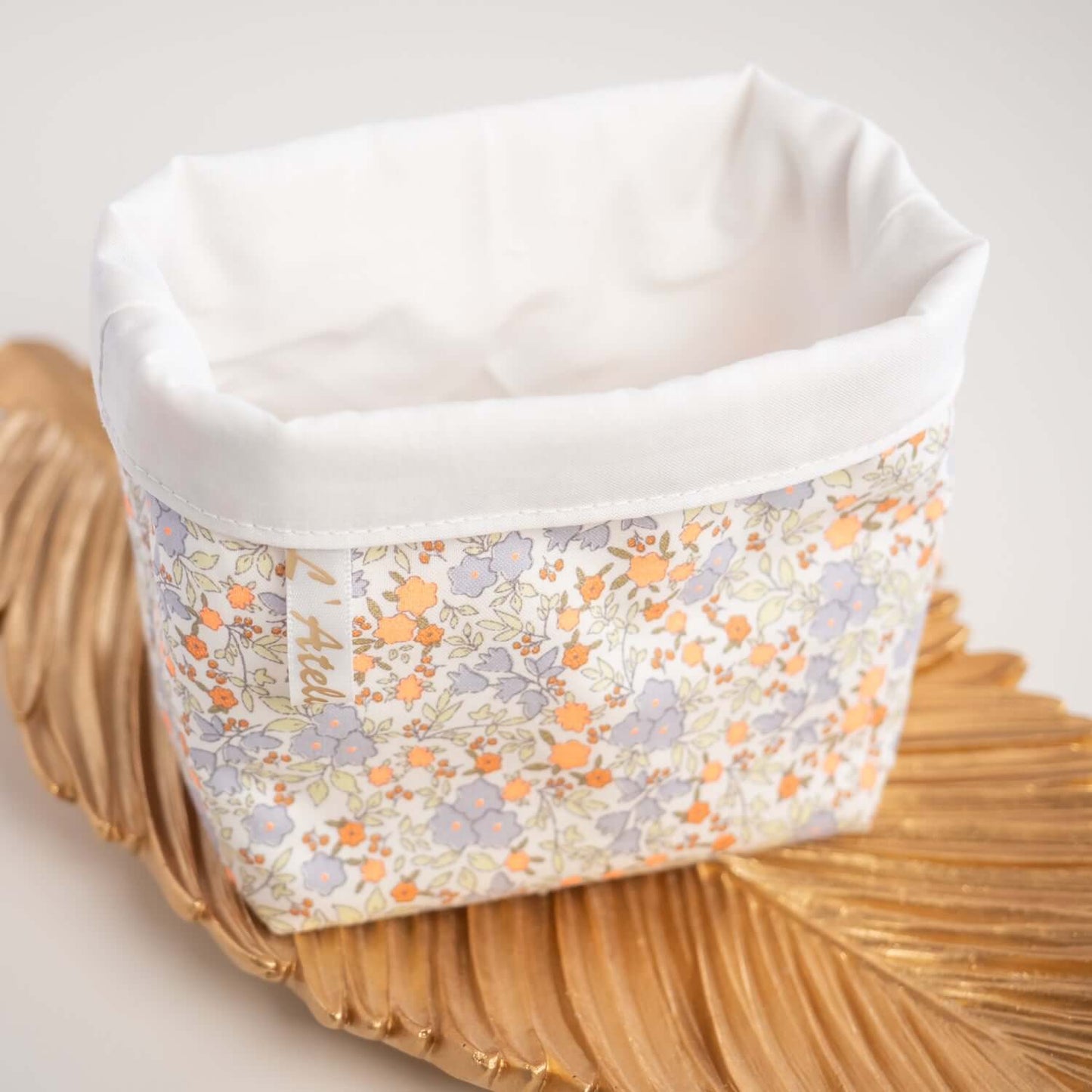 Coton lavable réutilisable en tissu et panier Orelie - L'Atelier de July