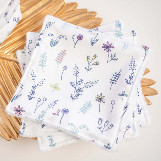 Coton lavable réutilisable en tissu et panier Primea - L'Atelier de July