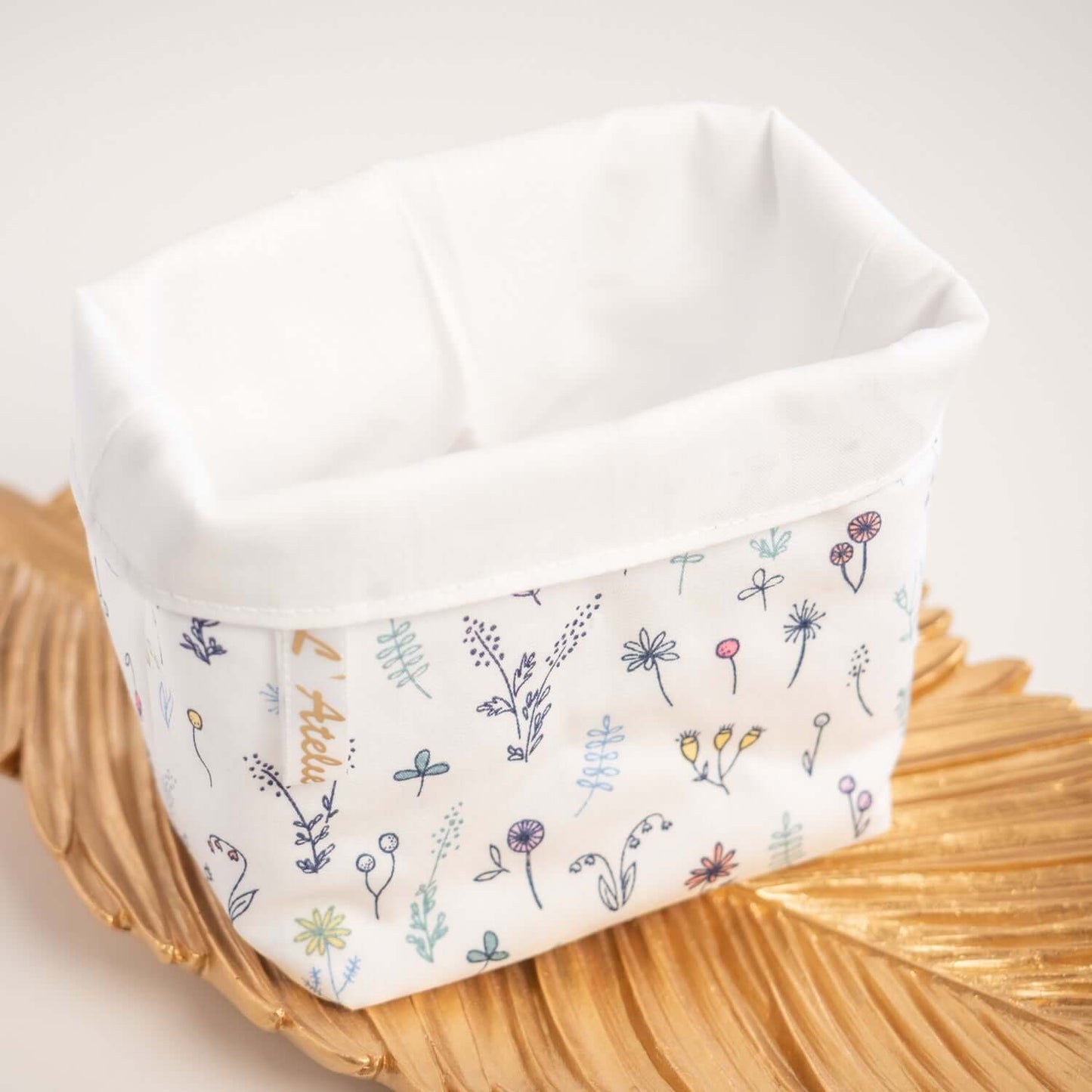Coton lavable réutilisable en tissu et panier Primea - L'Atelier de July
