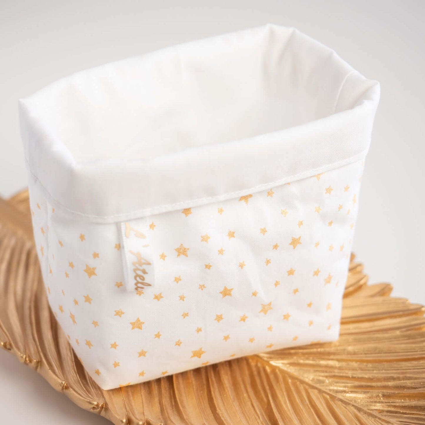 Coton lavable réutilisable en tissu et panier Stella - L'Atelier de July