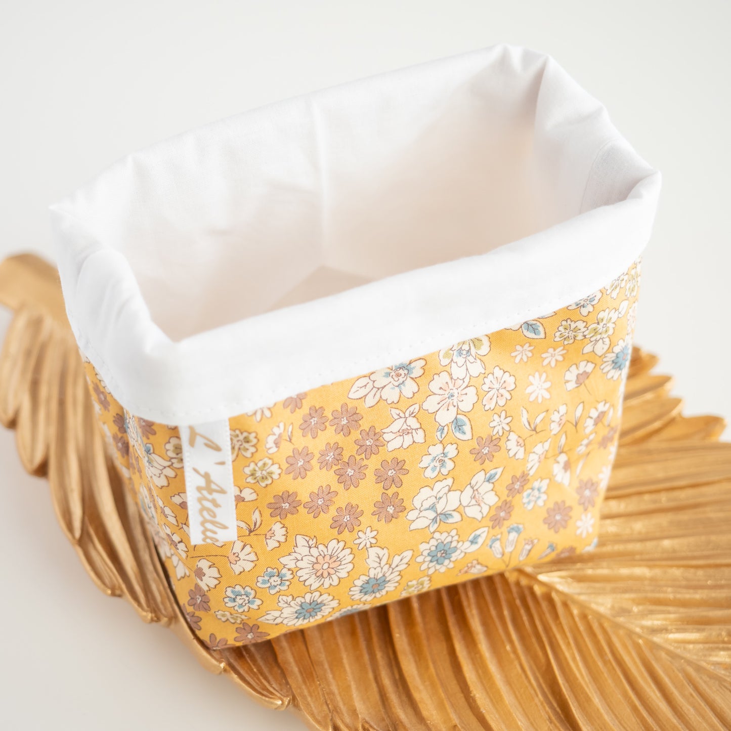 Coton lavable réutilisable en tissu et panier Jelly - L'Atelier de July