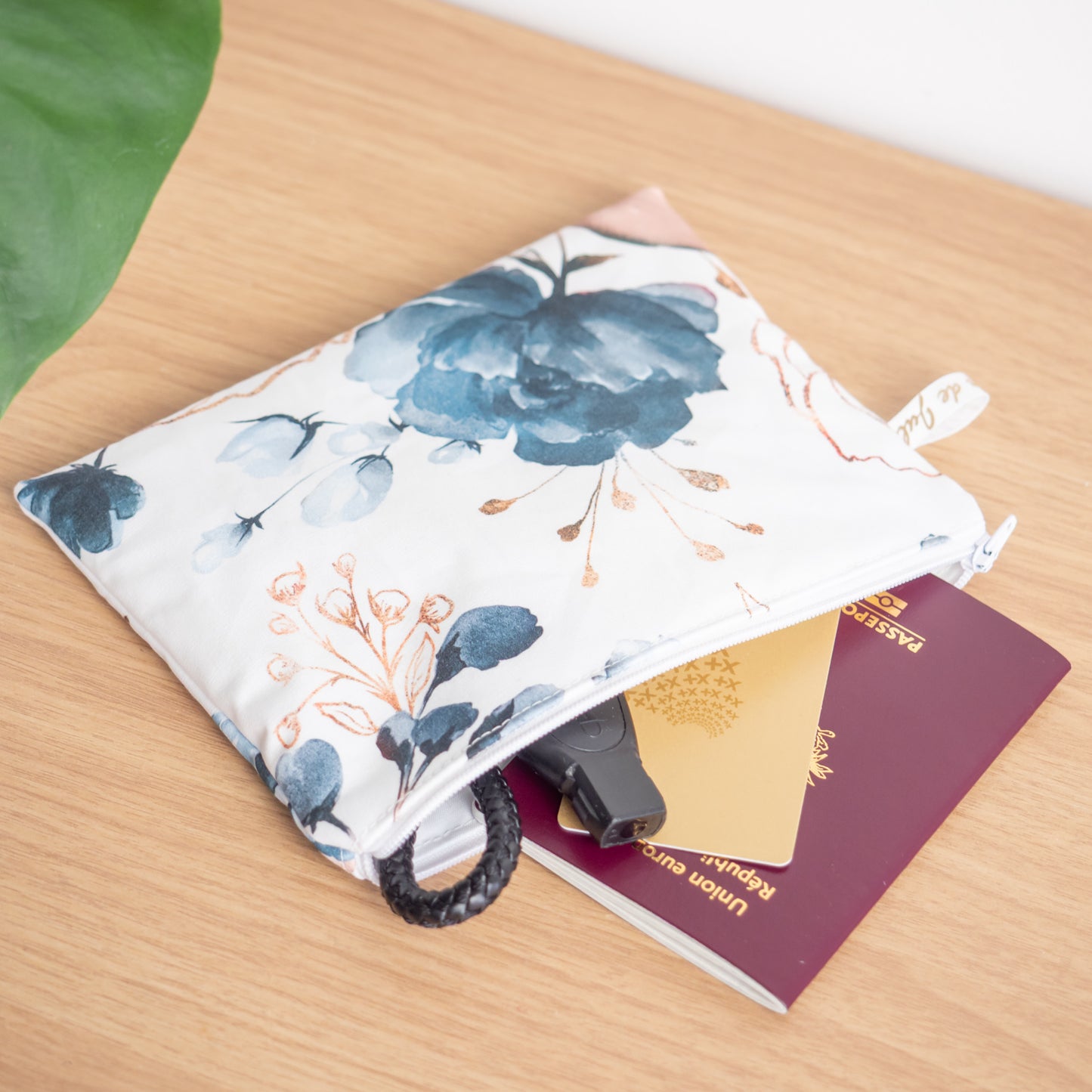 Pochette plate en tissu Bio Aquarelle - L'Atelier de July