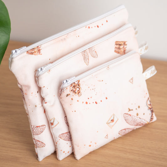 Pochette plate en tissu Bio Charm Lumos - L’Atelier de July