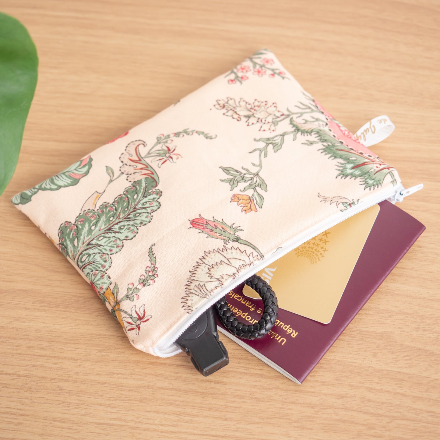 Pochette plate en tissu Bio La Havane - L’Atelier de July