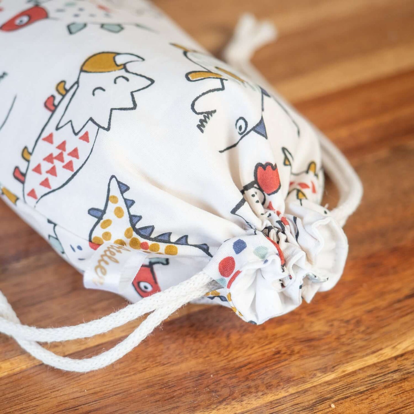 Sac à sandwich enfant en coton et coton enduit Drago - L'Atelier de July
