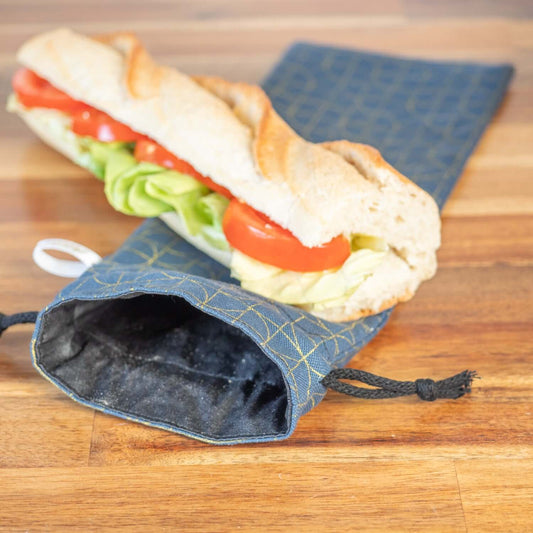 Sac à sandwich en coton et coton enduit Calimal - L'Atelier de July