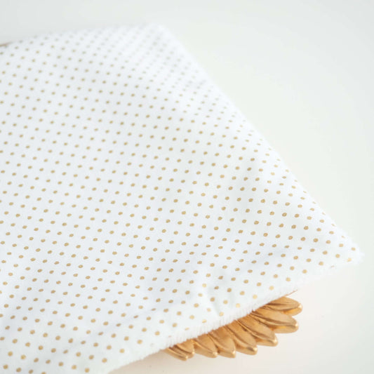 Serviette visage en tissu Pois doré - L'Atelier de July