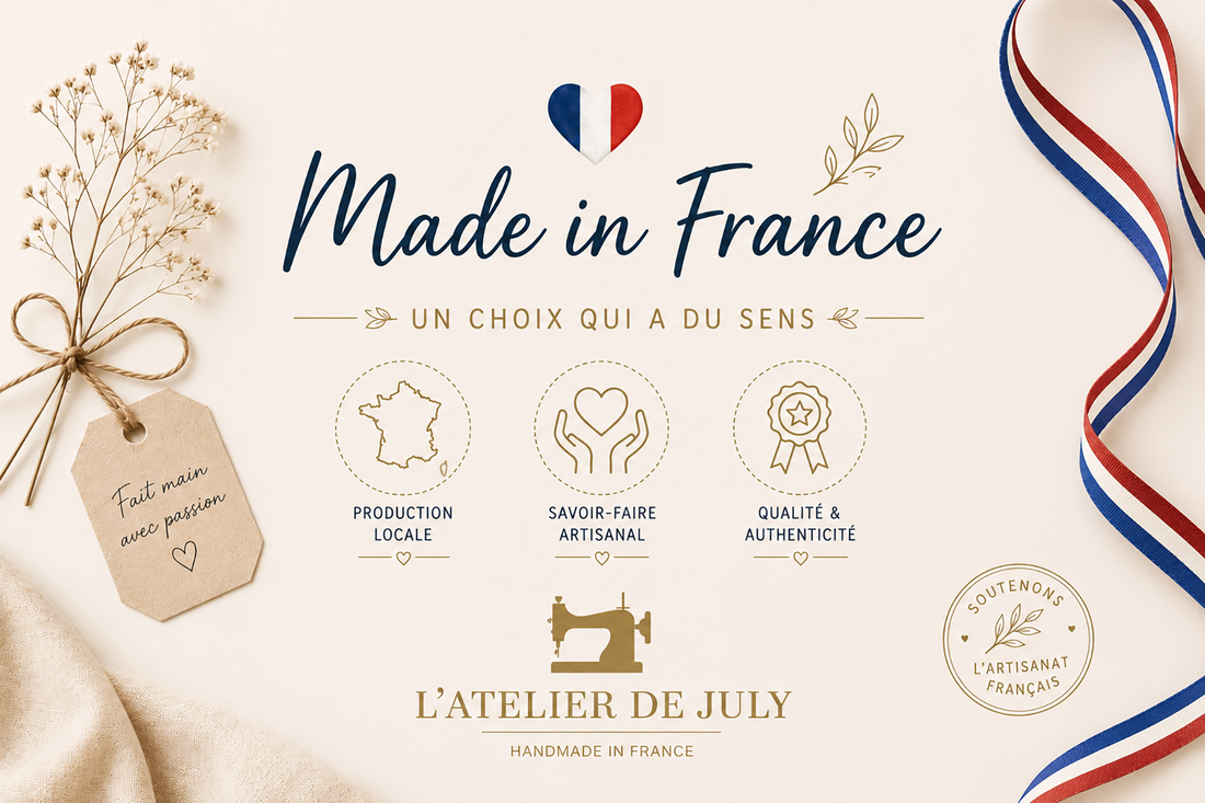 Pourquoi choisir le Made in France ? Un engagement pour la qualité, l’artisanat et le sens - L'Atelier de July