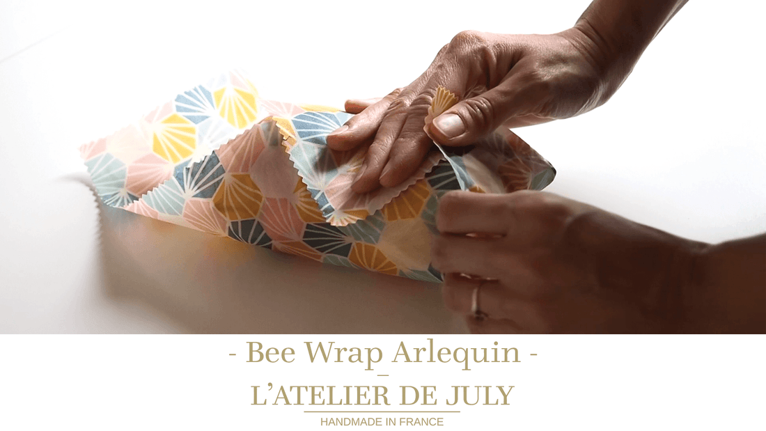 Utilisation du Bee Wrap, l'emballage alimentaire zéro déchets qui emballe bien ! - L'Atelier de July