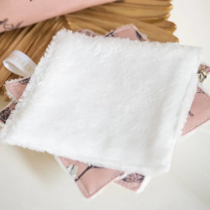 Coton lavable Bio et panier L'Herboriste Rose