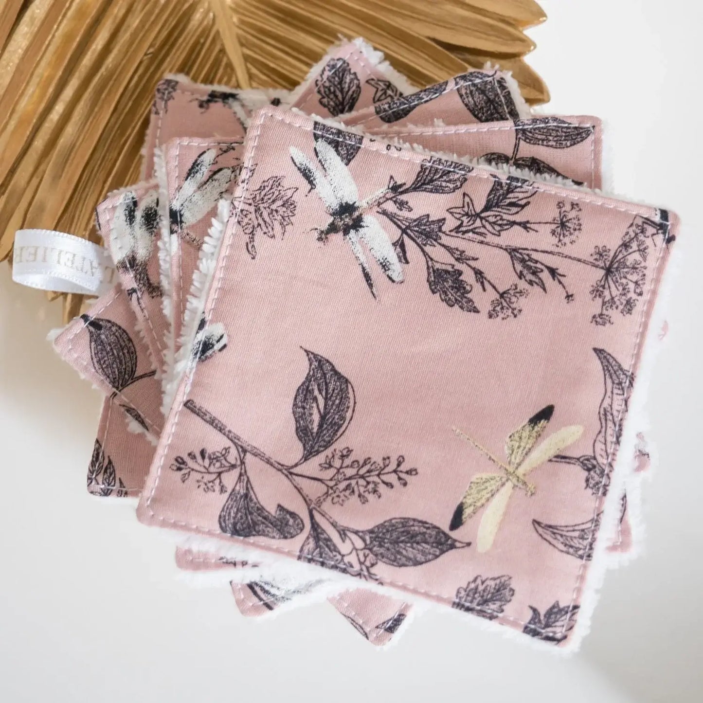 Coton lavable Bio et panier L'Herboriste Rose