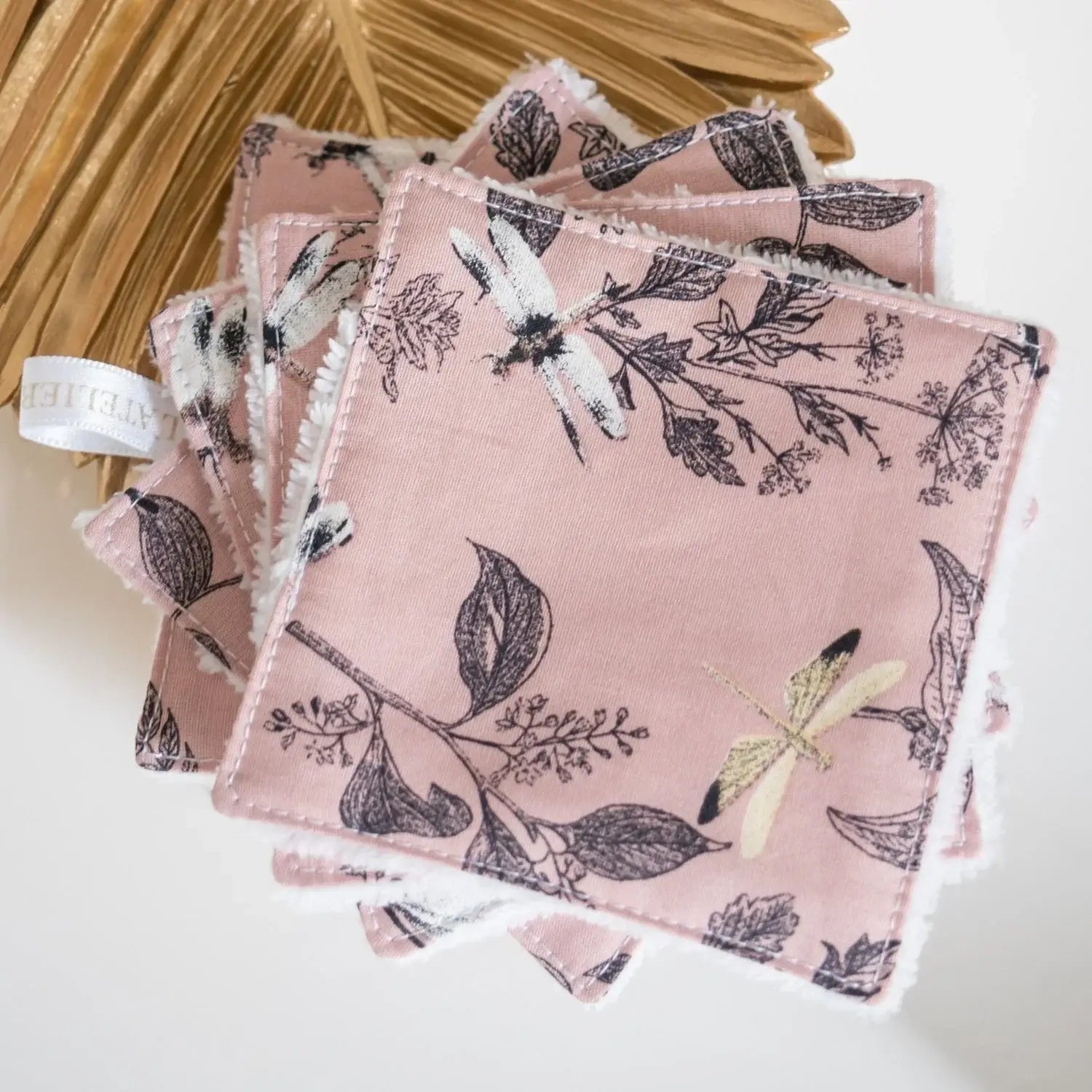 Coton lavable Bio et panier L'Herboriste Rose