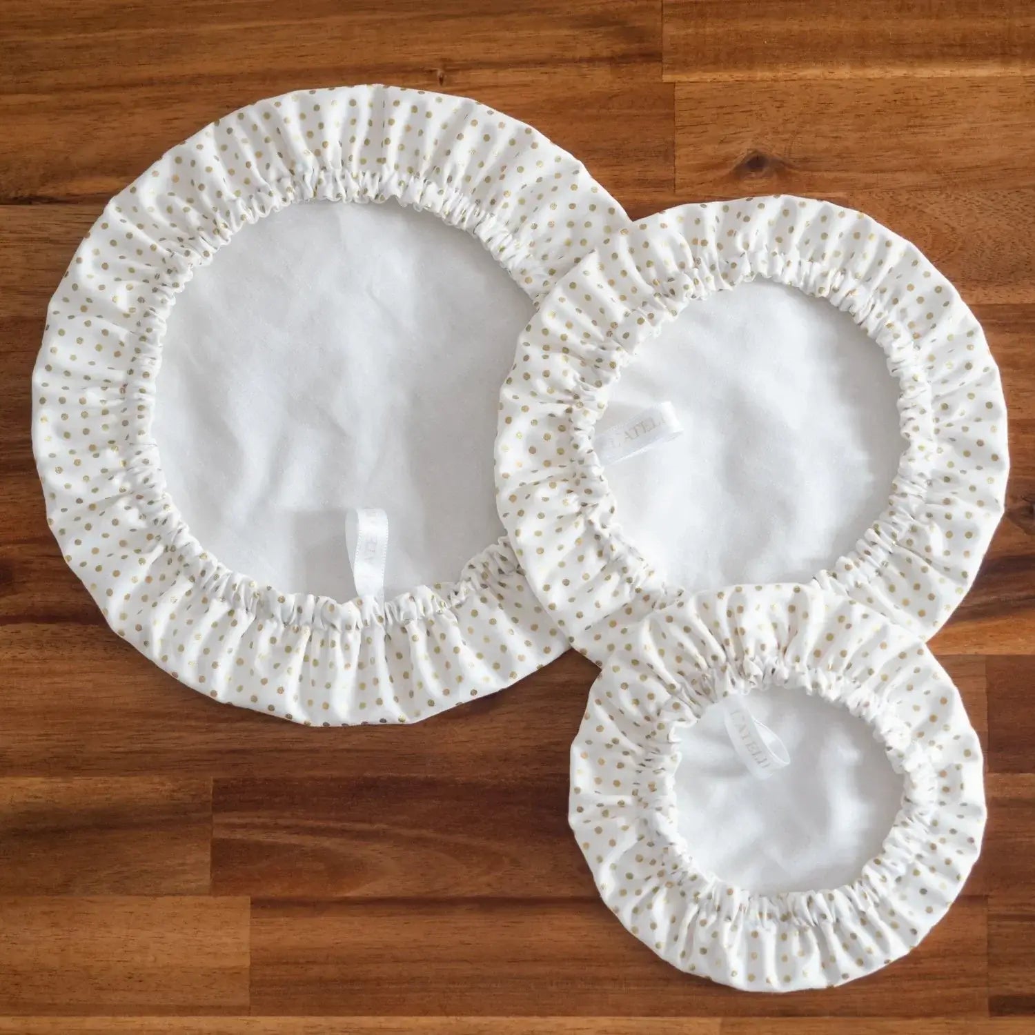 Charlotte / couvre-plat en tissu bio Pois Doré