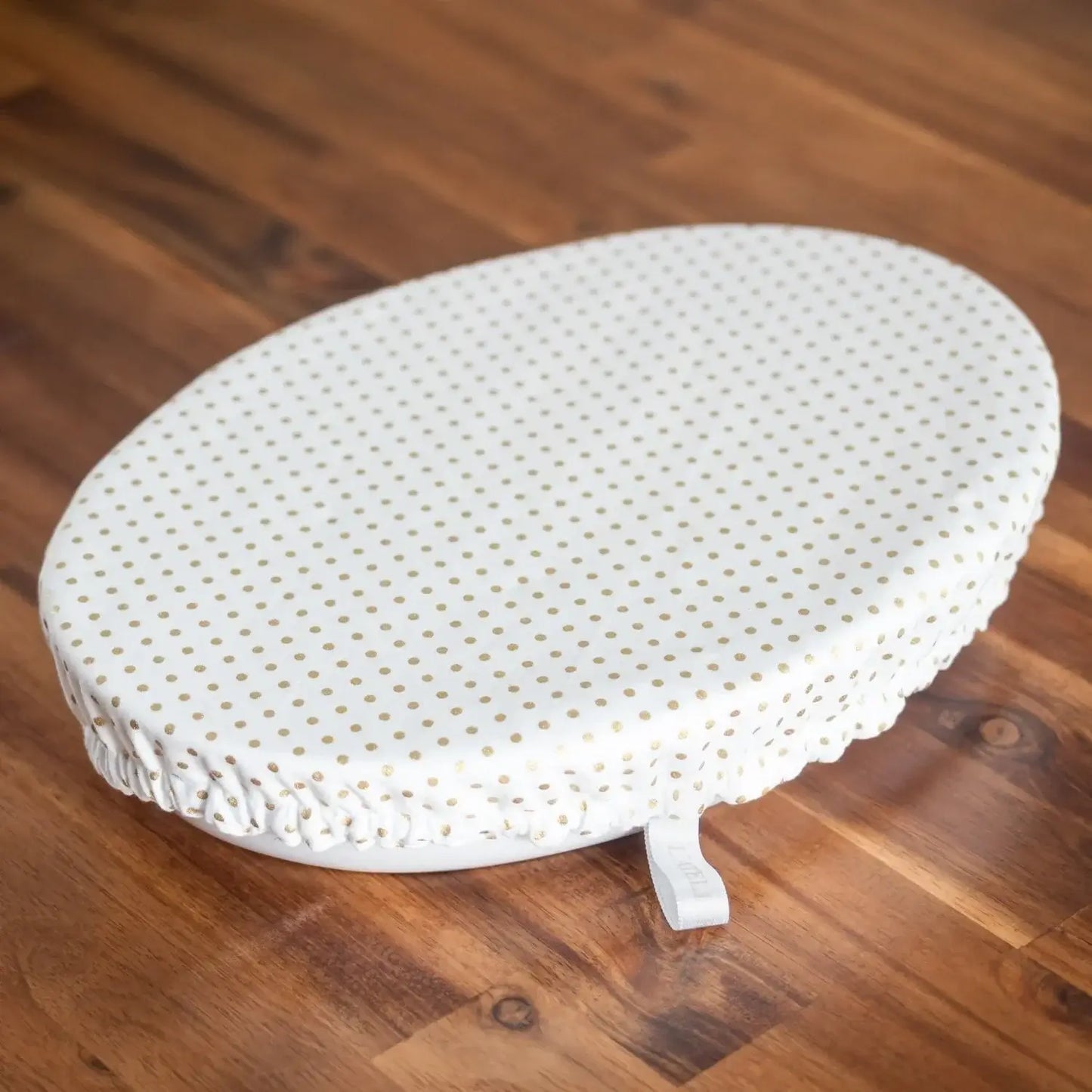 Charlotte / couvre-plat en tissu bio Pois Doré