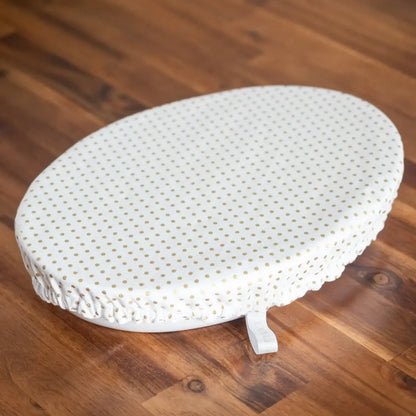 Charlotte / couvre-plat en tissu bio Pois Doré