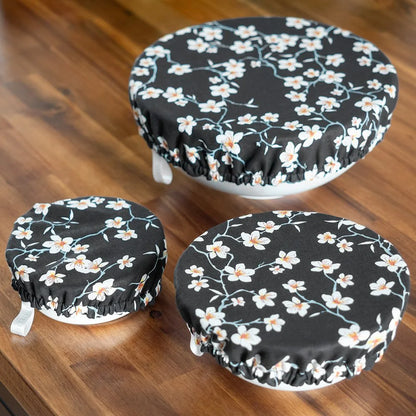 Charlotte / couvre-plat en tissu bio Cerisier Noir