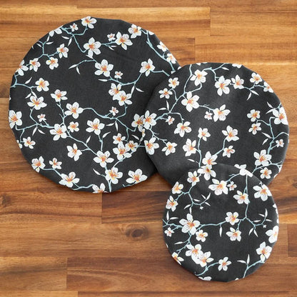 Charlotte / couvre-plat en tissu bio Cerisier Noir