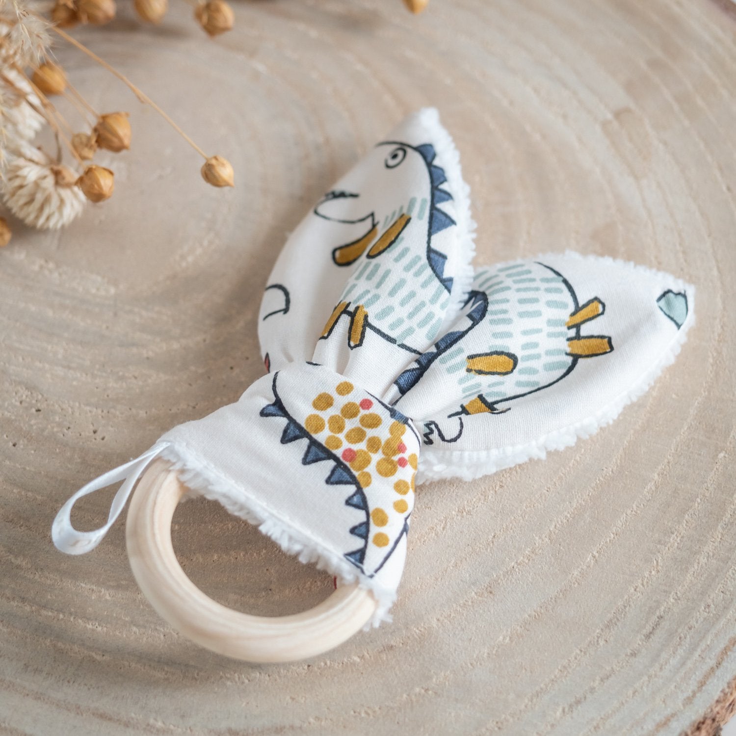 Anneau de dentition Drago pour bébé tissu Bio - L'Atelier de July