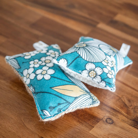 Éponge en tissu Bio lavable Tournesol - Lot de 2 - L'Atelier de July