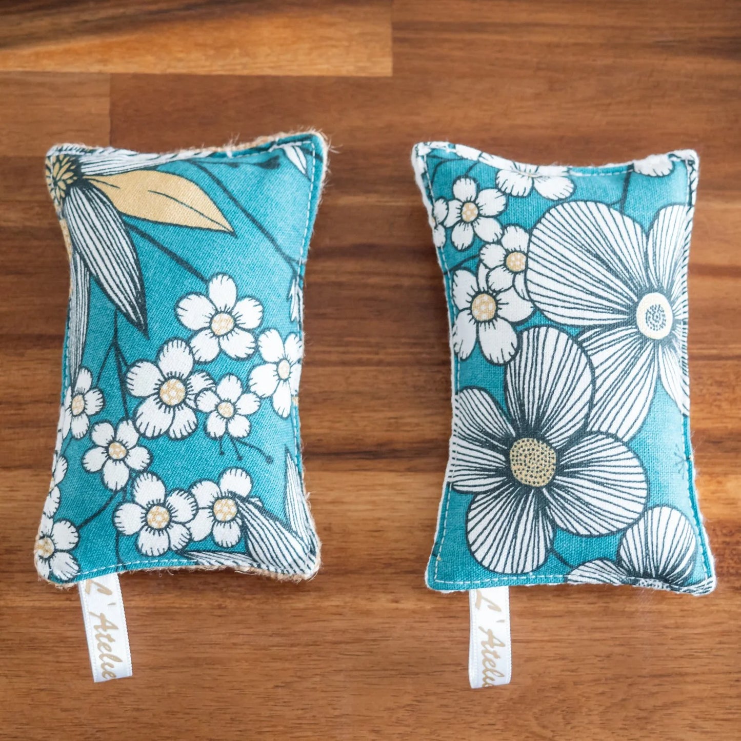 Éponge en tissu Bio lavable Tournesol - Lot de 3 - L'Atelier de July