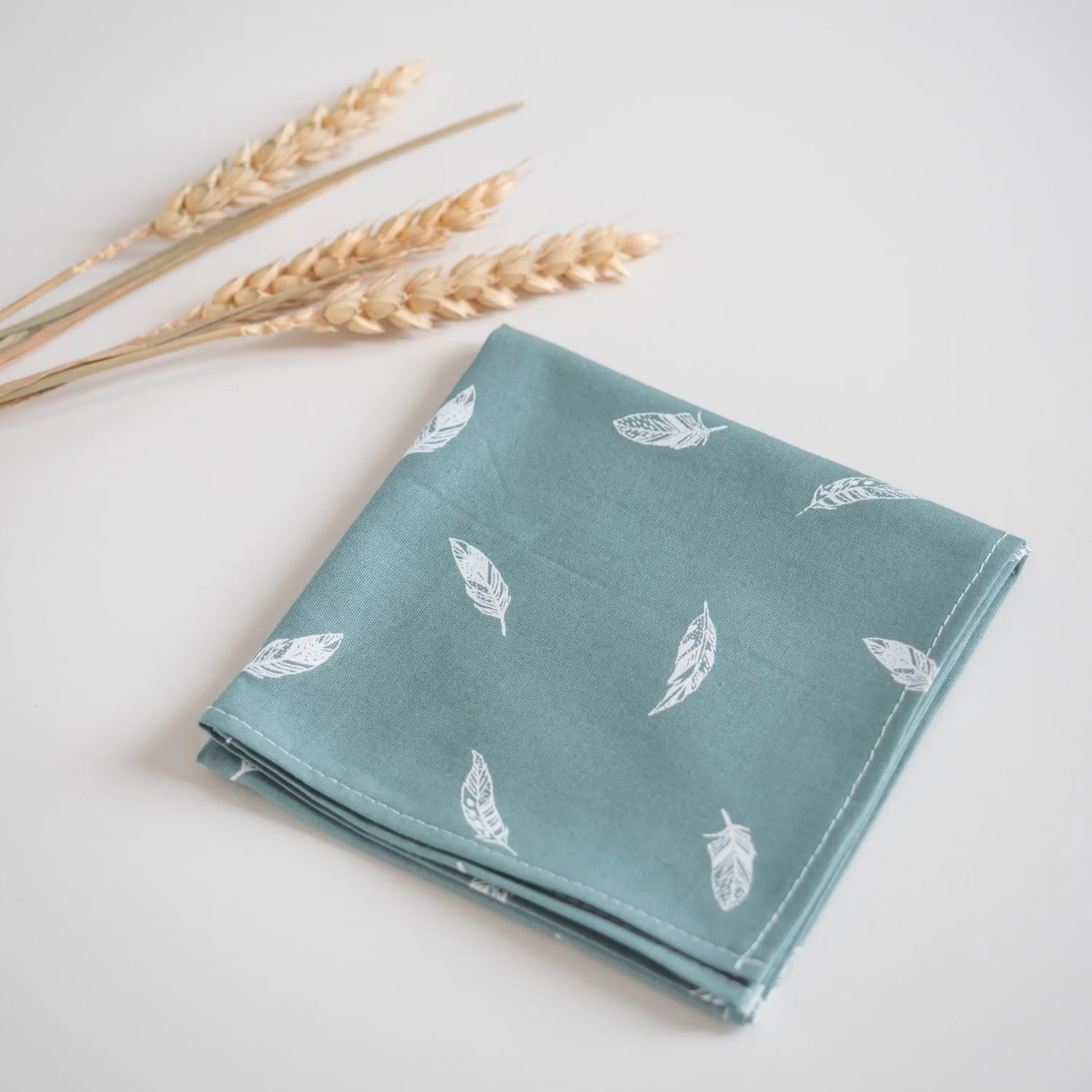Grand mouchoir en tissu Plume d'Eau - L'Atelier de July