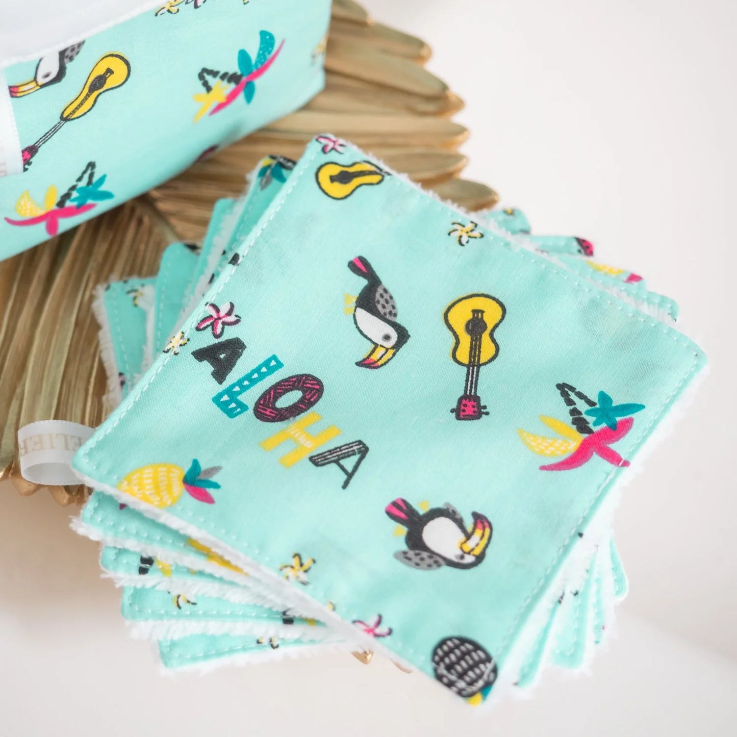 Coton lavable Bio et panier Aloha