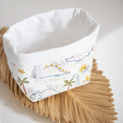 Coton lavable Bio et panier Dino - L'Atelier de July