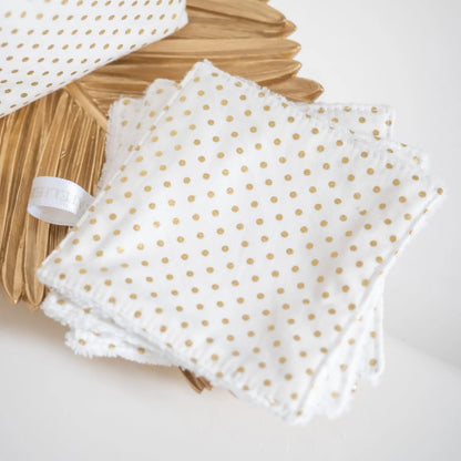 Coton lavable Bio et panier Pois Doré