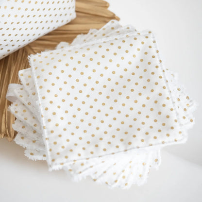 Coton lavable Bio et panier Pois Doré