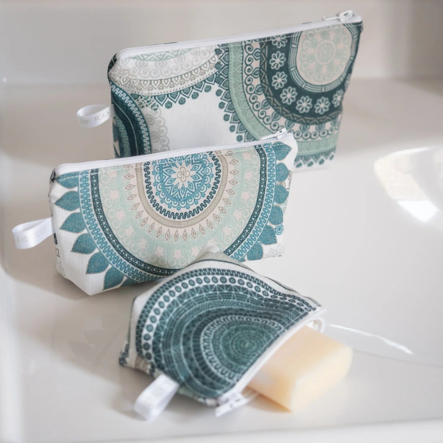 Trousse à savon coton enduit Mantra - L'Atelier de July