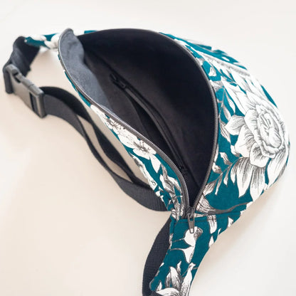 Sac banane en tissu bio Bluebella - L'Atelier de July