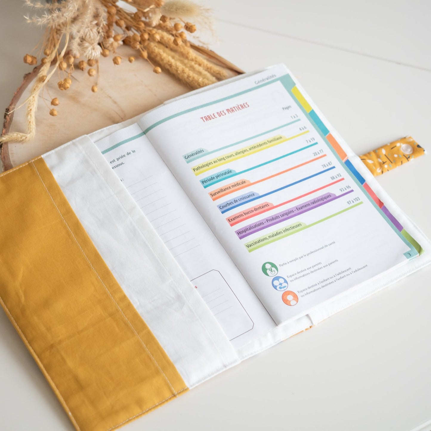 Protège carnet de santé Panda - L'Atelier de July