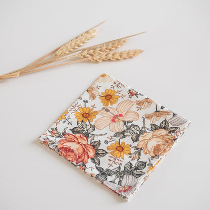 Grand mouchoir en tissu BIO Jardin Anglais