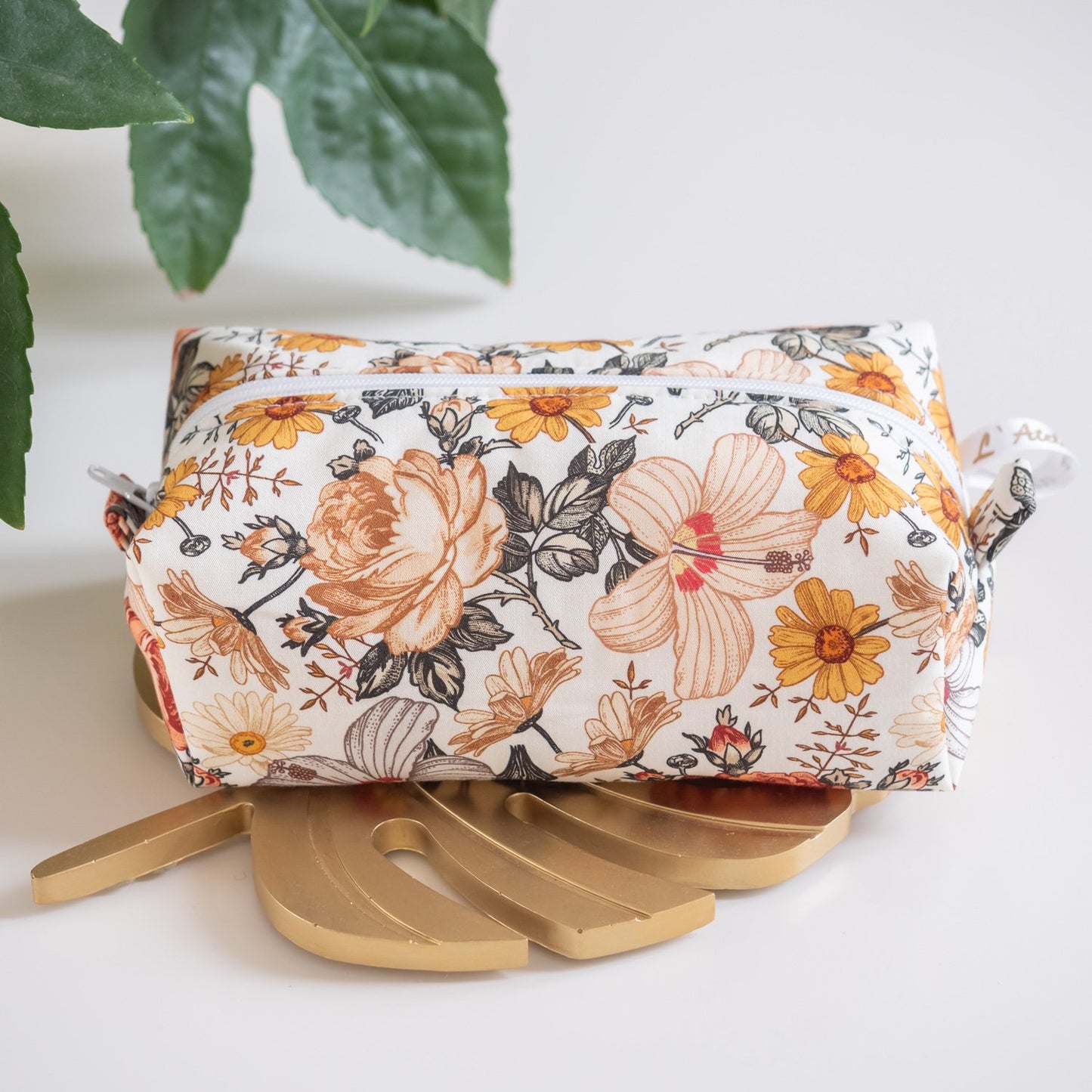 Trousse en tissu Bio Jardin Anglais - L'Atelier de July