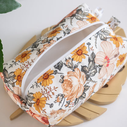 Trousse en tissu Bio Jardin Anglais - L'Atelier de July