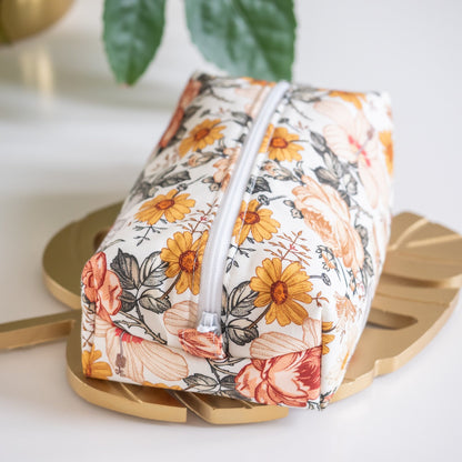 Trousse en tissu Bio Jardin Anglais - L'Atelier de July