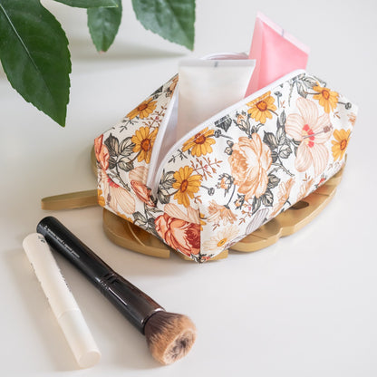 Trousse en tissu Bio Jardin Anglais - L'Atelier de July