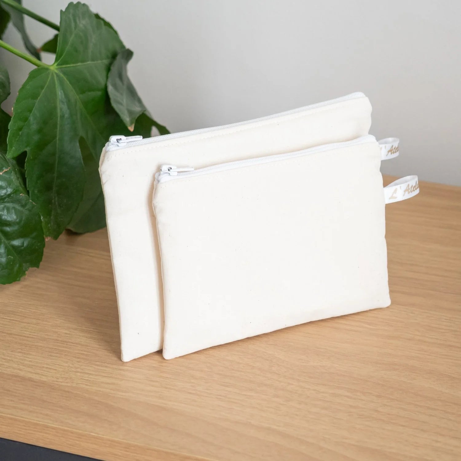 Pochette plate en tissu Bio Sahara - L'Atelier de July