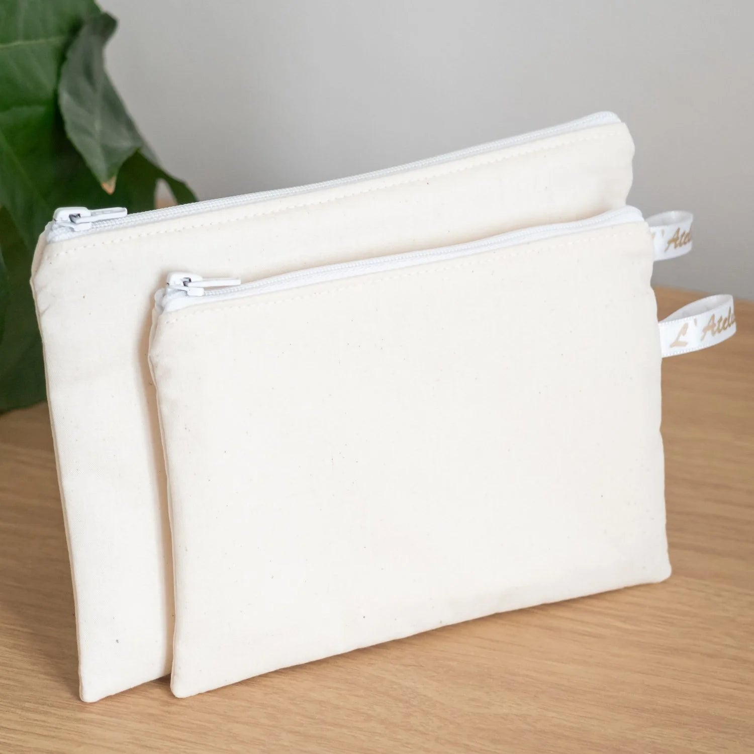 Pochette plate en tissu Bio Sahara - L'Atelier de July