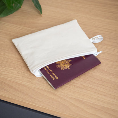 Pochette plate en tissu Bio Sahara - L'Atelier de July