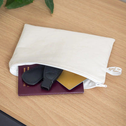 Pochette plate en tissu Bio Sahara - L'Atelier de July