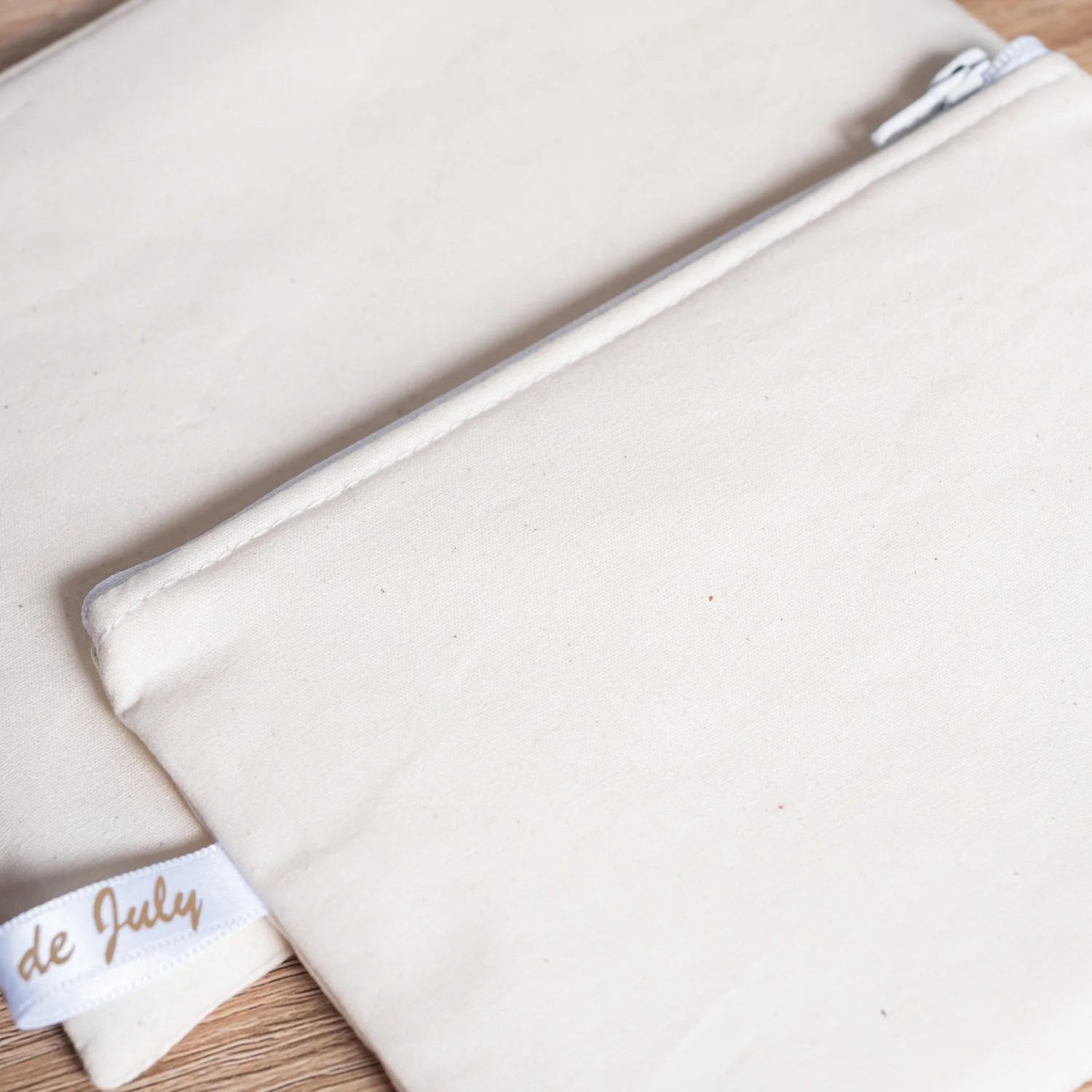 Pochette plate en tissu Bio Sahara - L'Atelier de July