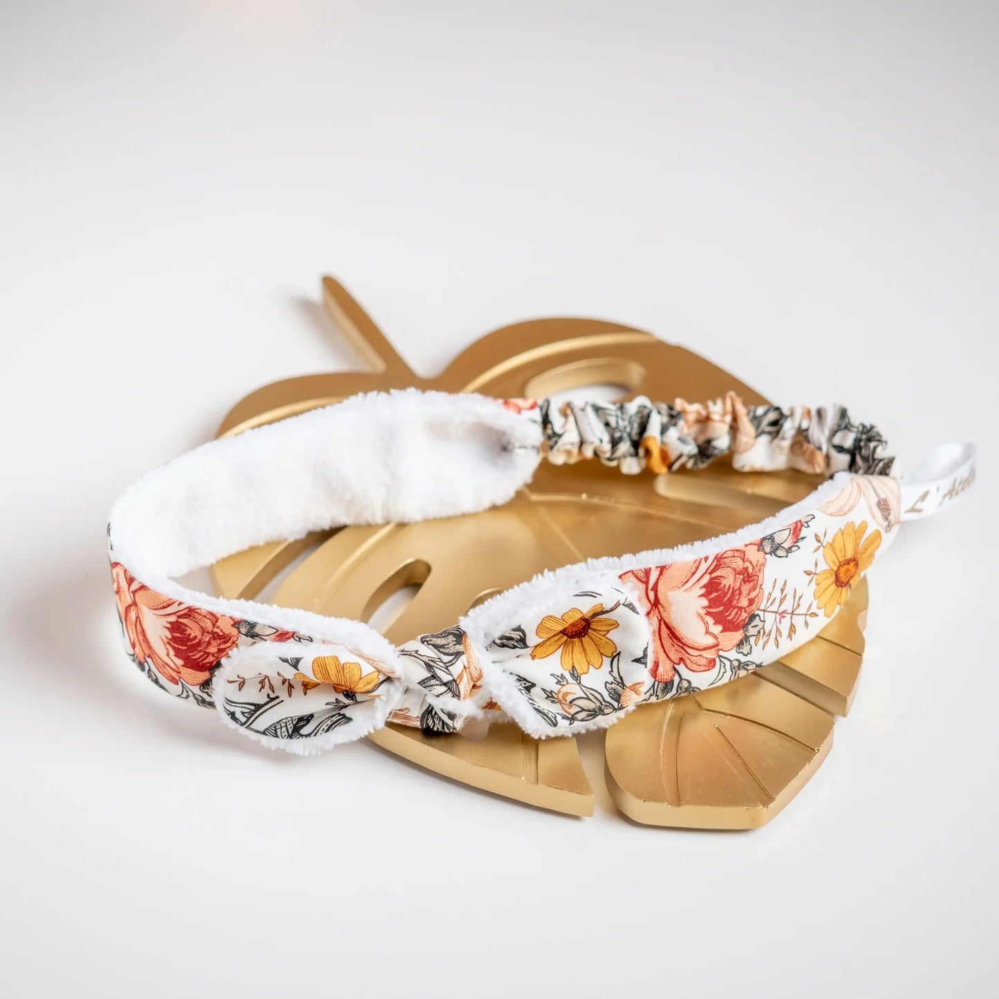 Bandeau éponge en tissu Bio Jardin Anglais - L'Atelier de July