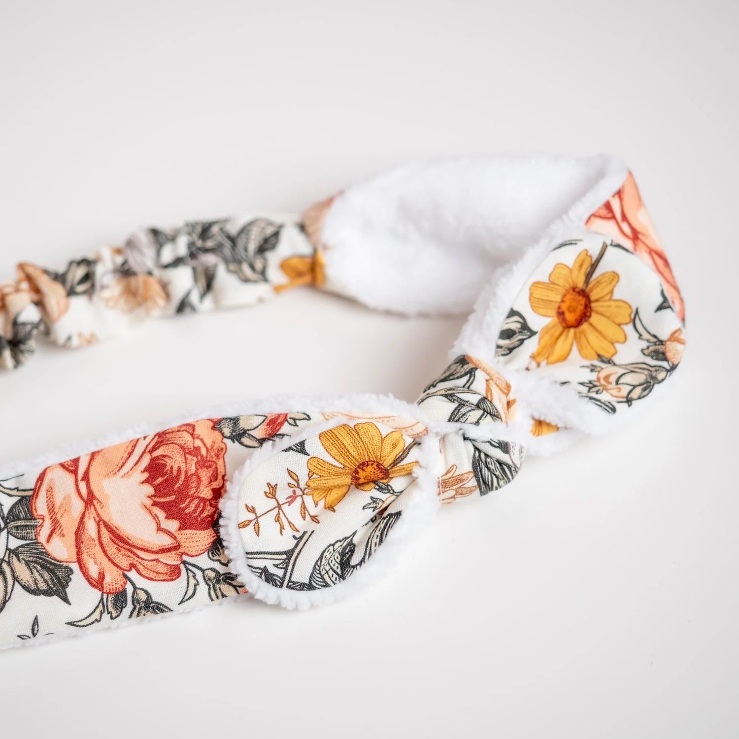 Bandeau éponge en tissu Bio Jardin Anglais - L'Atelier de July