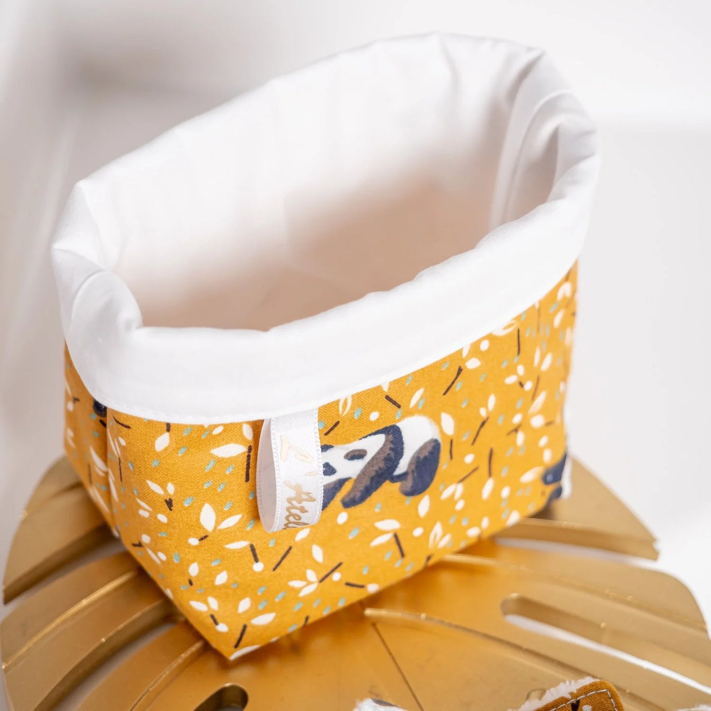 Coton lavable Bio et panier Panda