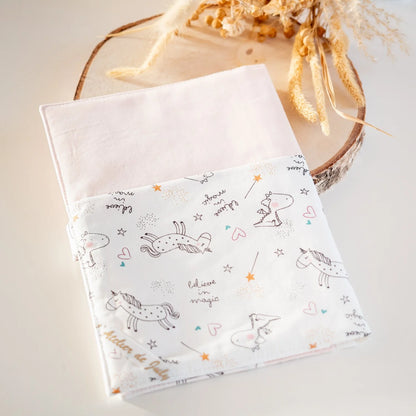 Protège carnet de santé Licornes phosphorescentes - L'Atelier de July