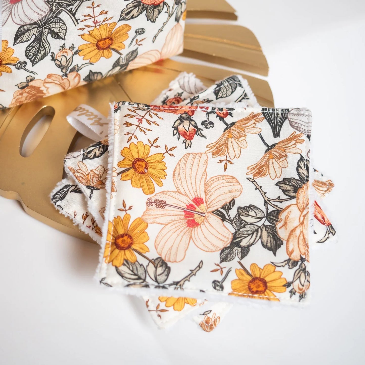 Coton lavable Bio et panier Jardin Anglais